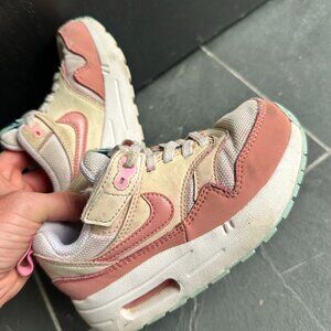 Kids Platform Nike Air Sneakers, 10, neutral colors, pink